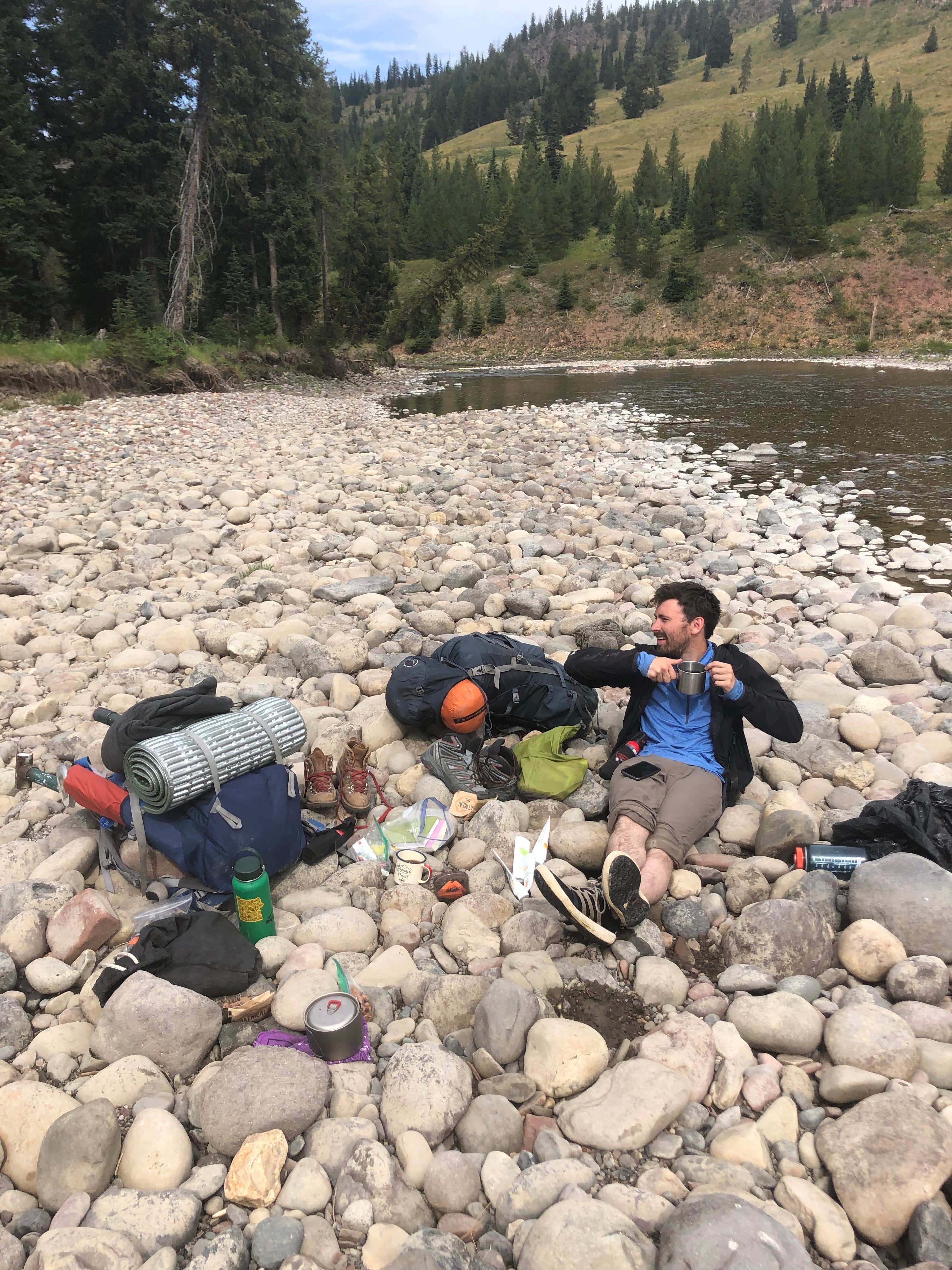 Camping near Lewis Lake — Yellowstone National Park: Snake River — Yellowstone National Park, John D. Rockefeller Jr. Memorial Parkway, Wyoming