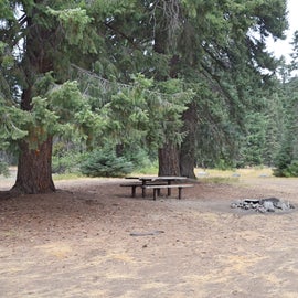 mountain view campsite up front