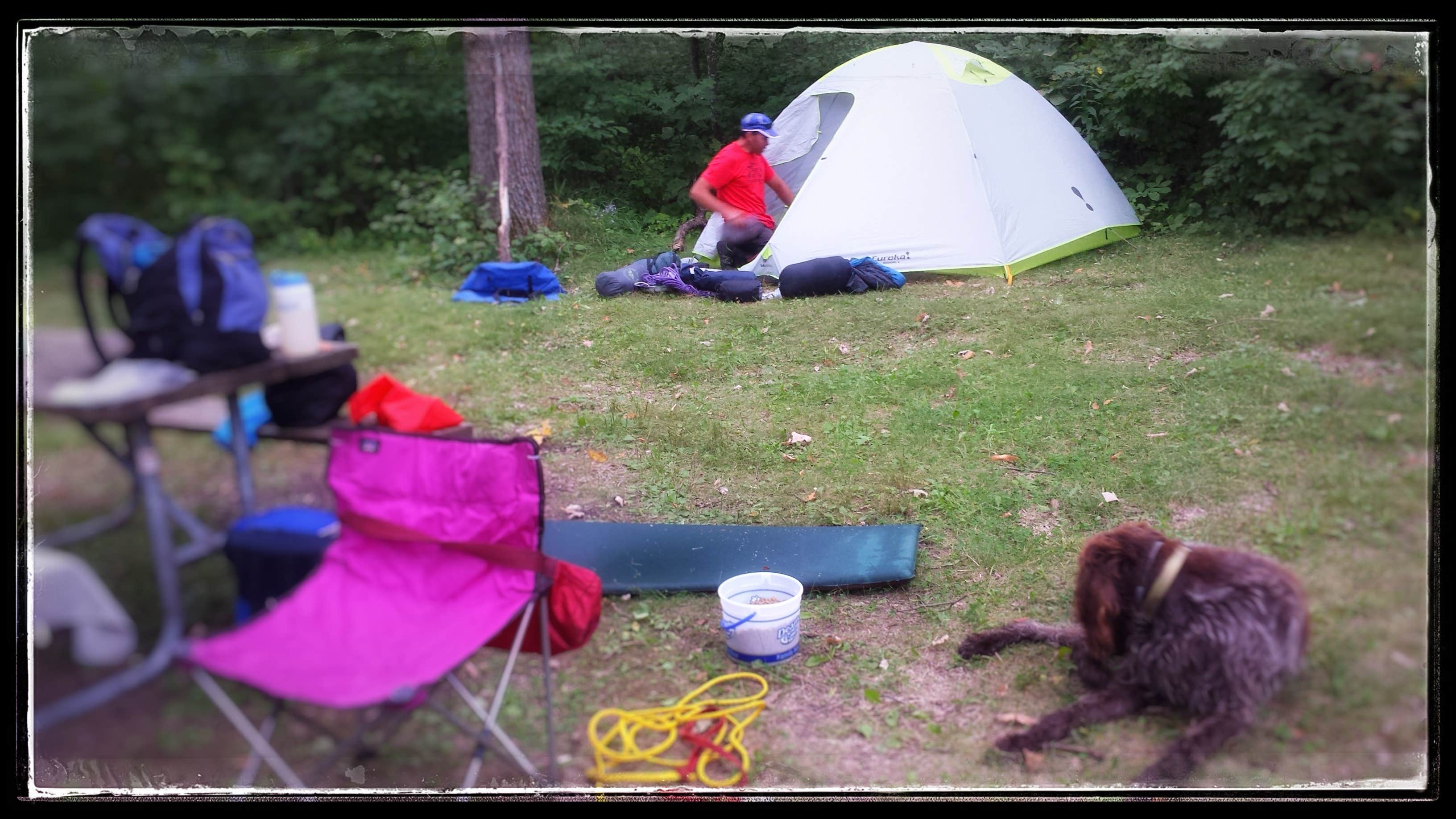 Amy G.'s photo of tent camping at Blackberry Campsite near Chisholm, MN