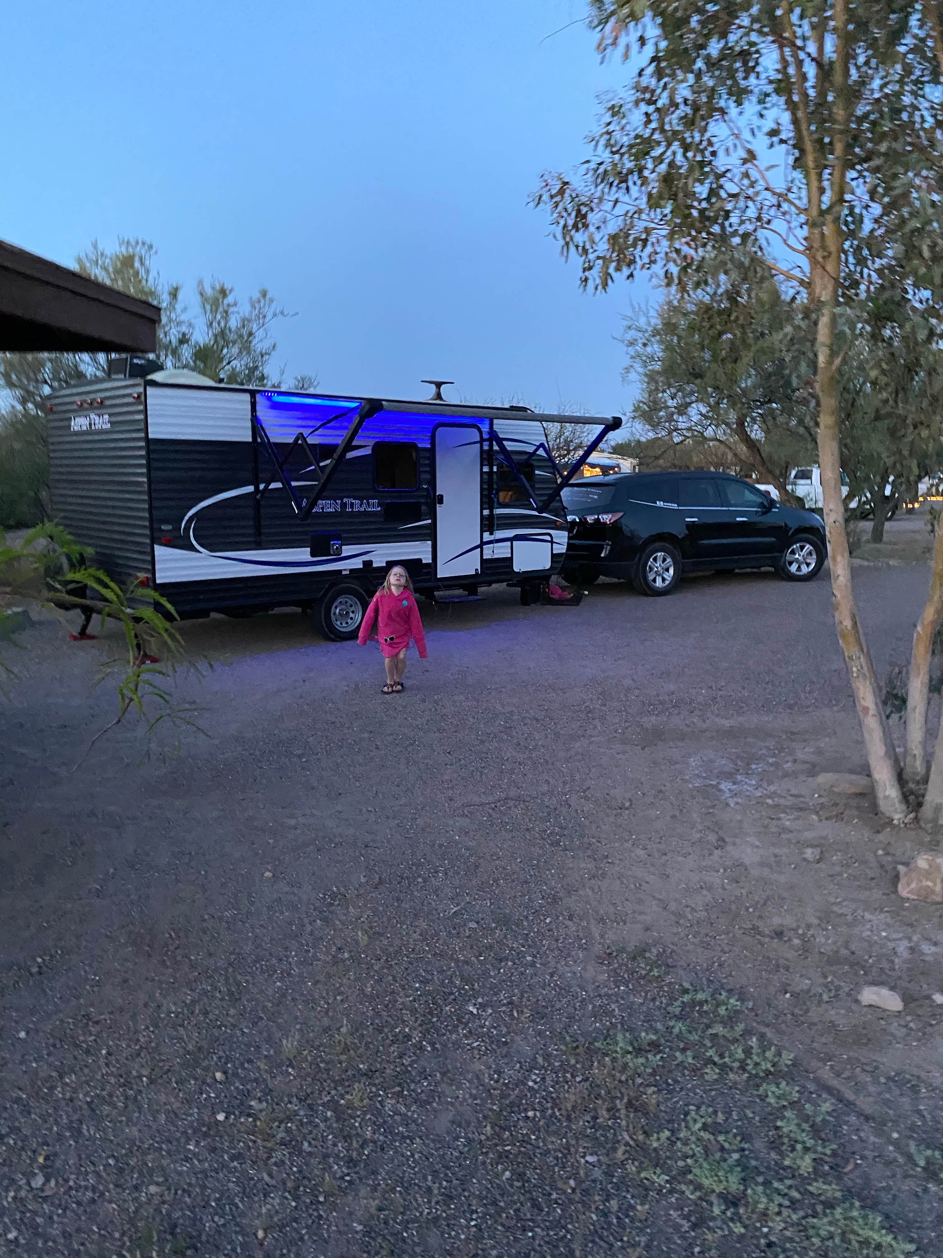 Justin G.'s photo of rv camping at Cottonwood Campground — Roper Lake State Park near Safford, AZ