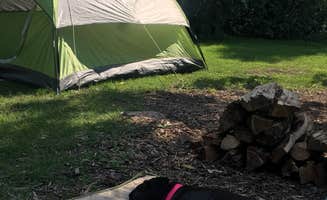 Cate S.'s photo of camping with pets at Palisades State Park Campground near Garretson, SD