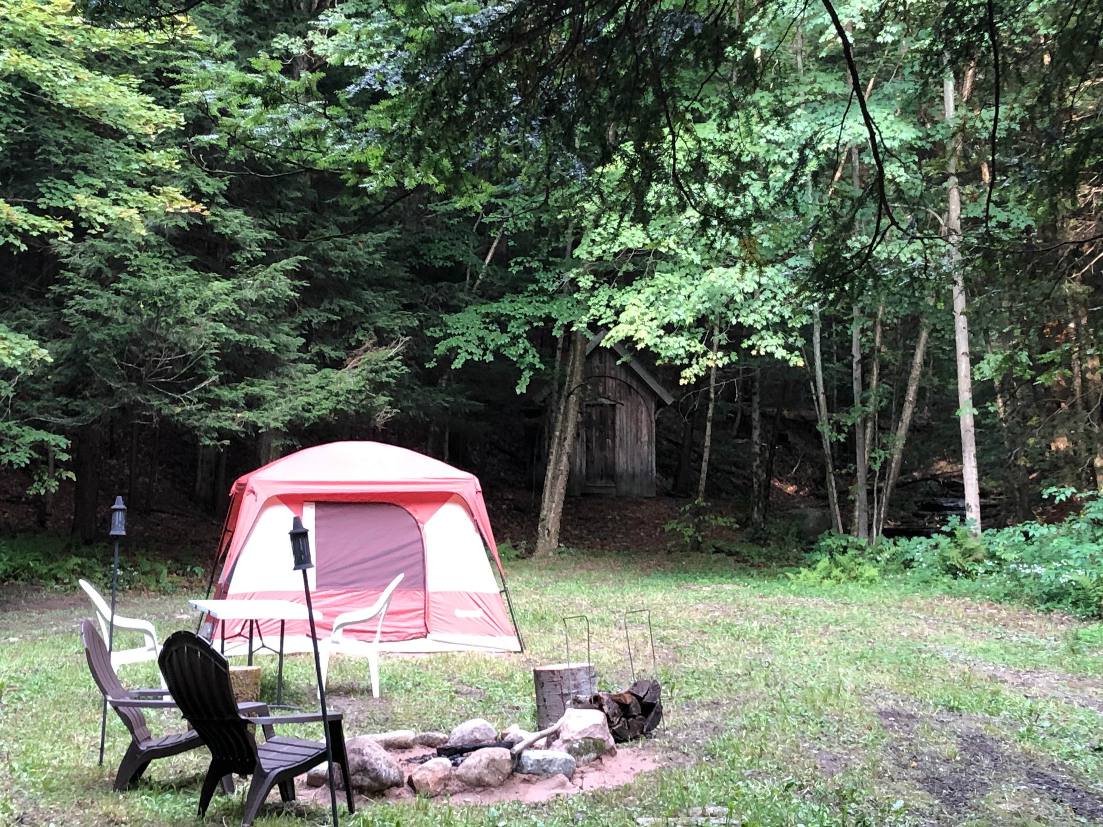The Dyrt's photo of tent camping at Creek Delight at the Christmas tree farm near Montezuma, NY
