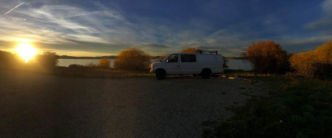 Jessica C.'s photo of glamping accommodations at Piney Campground And Boat Launch near Anaconda-Deer Lodge County, MT