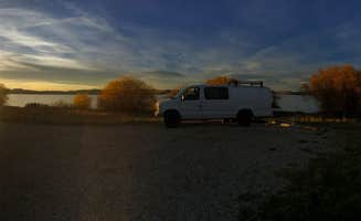Jessica C.'s photo of glamping accommodations at Piney Campground And Boat Launch near Beaverhead-Deerlodge National Forest