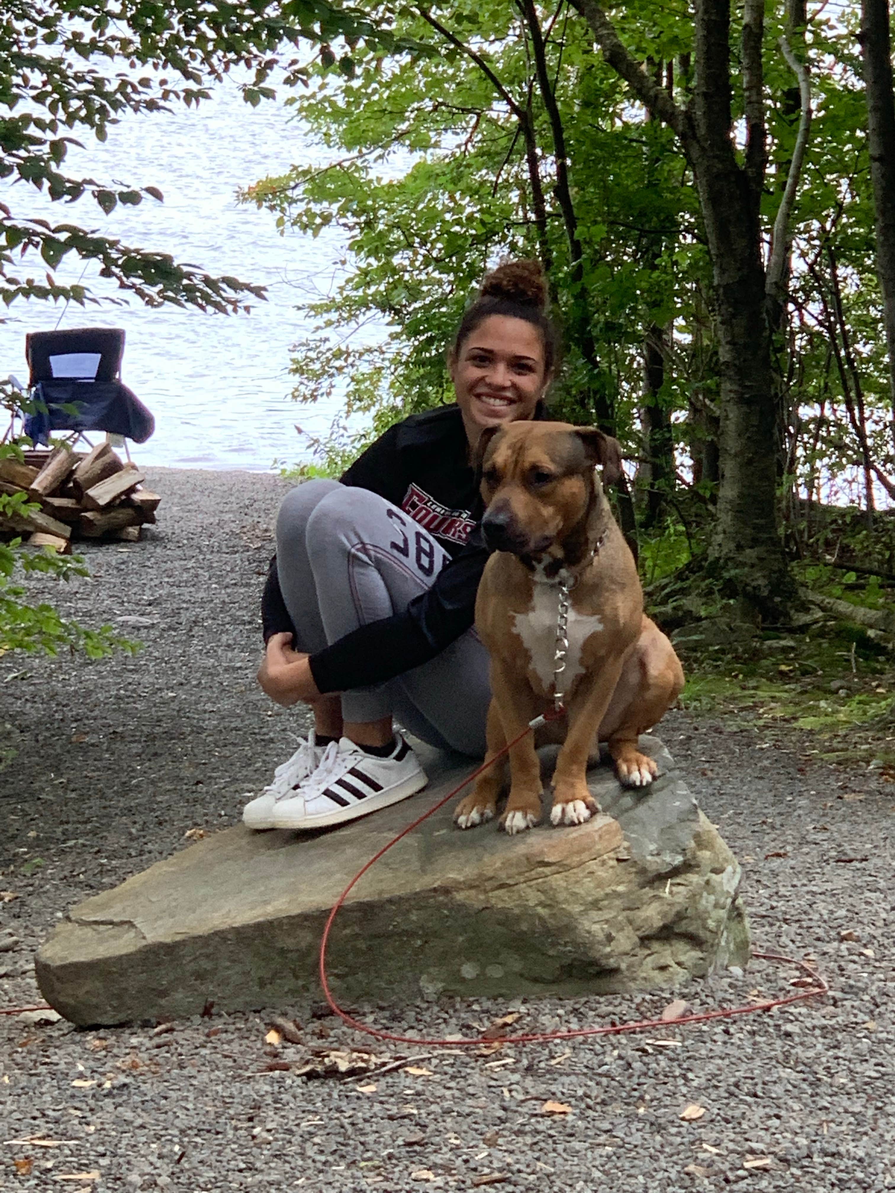 Johnny E.'s photo of camping with pets at Otter Lake Camp Resort near Thornhurst, PA