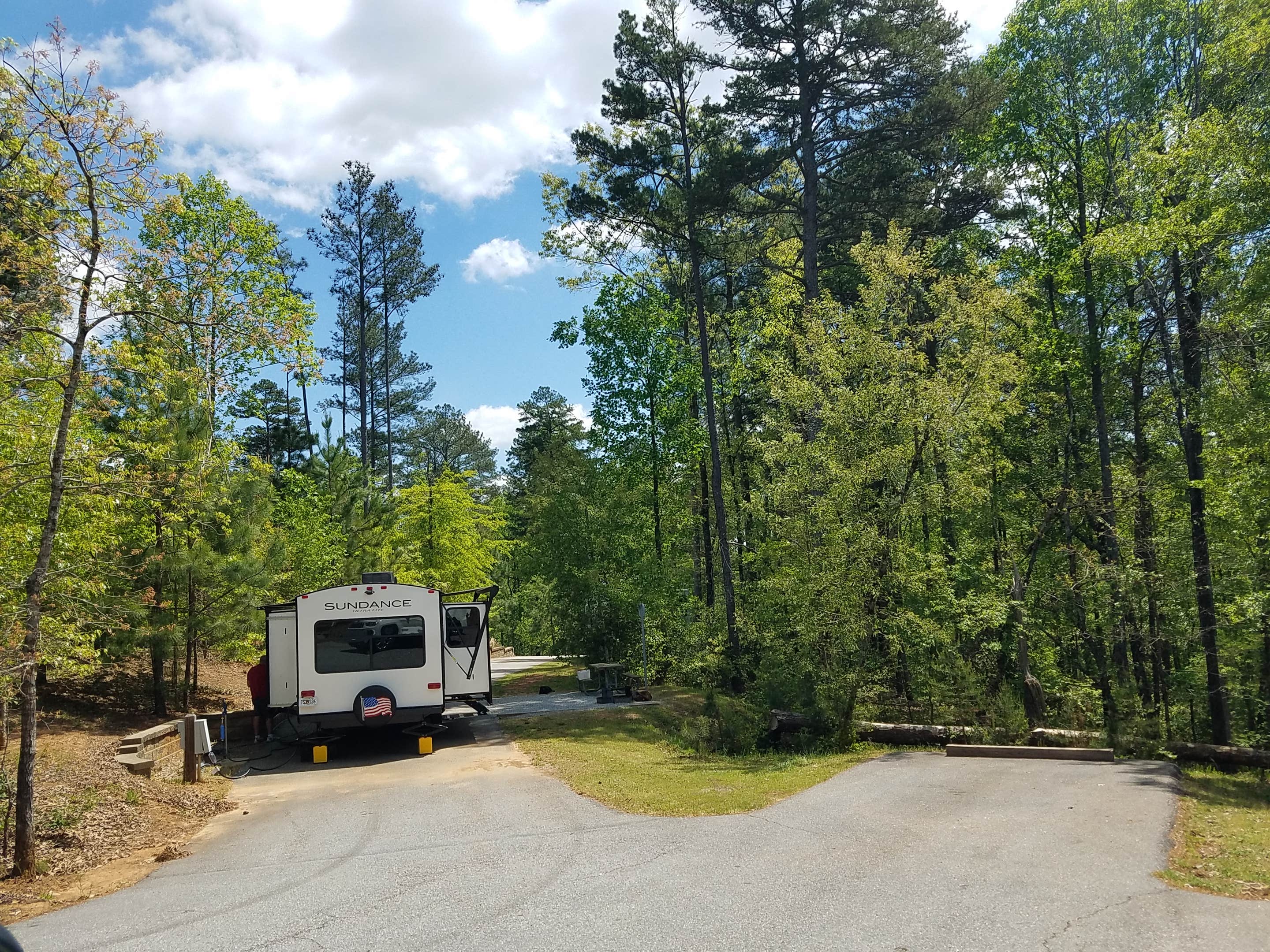 Nancy W.'s photo of rv camping at Don Carter State Park Campground near Lula, GA