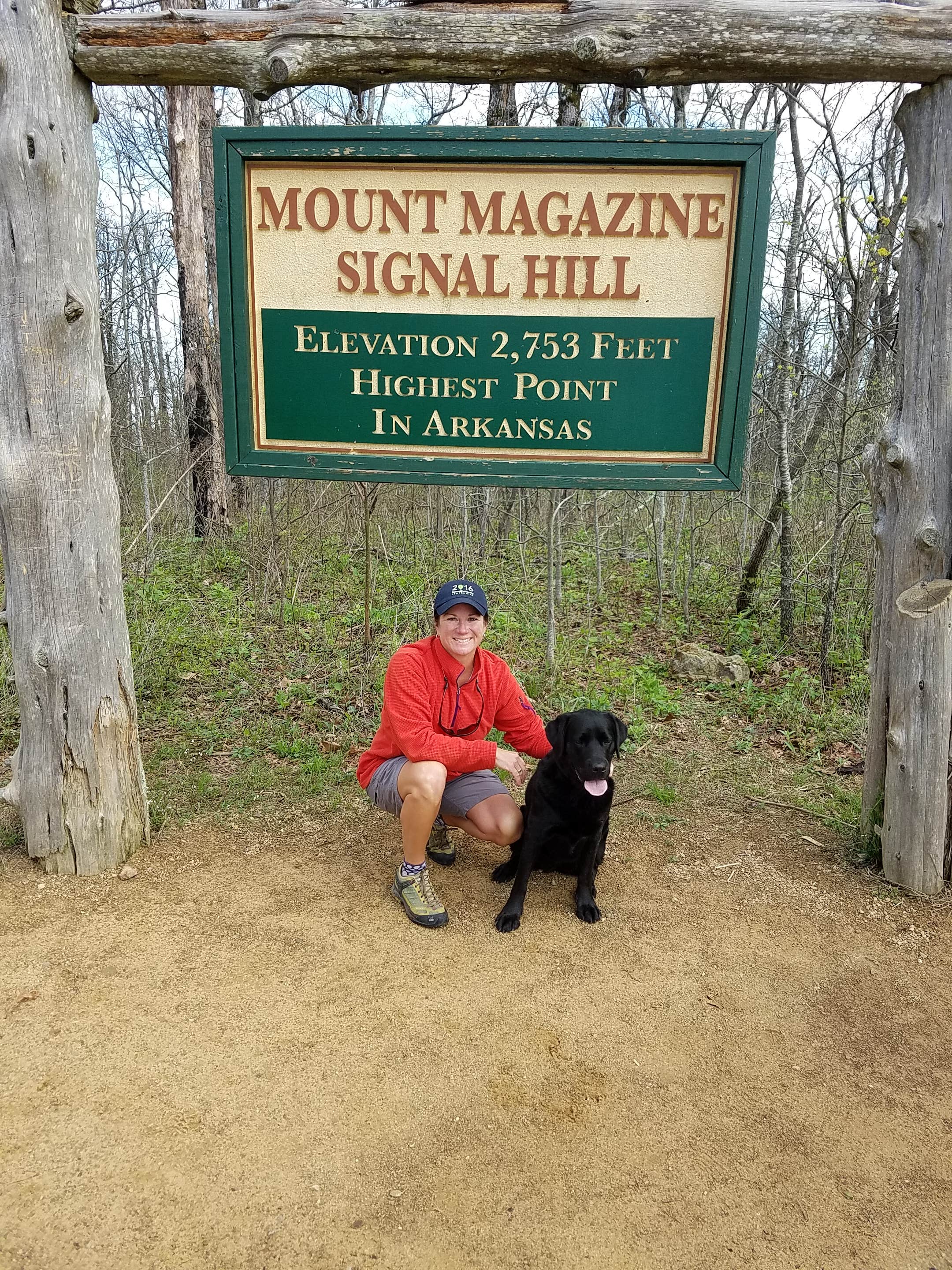 Nancy W.'s photo of camping with pets at Mount Magazine State Park Campground near Lake Dardanelle