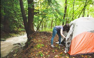 Gregory H.'s photo of tent camping at Oh! Pear Orchards near Factoryville, PA