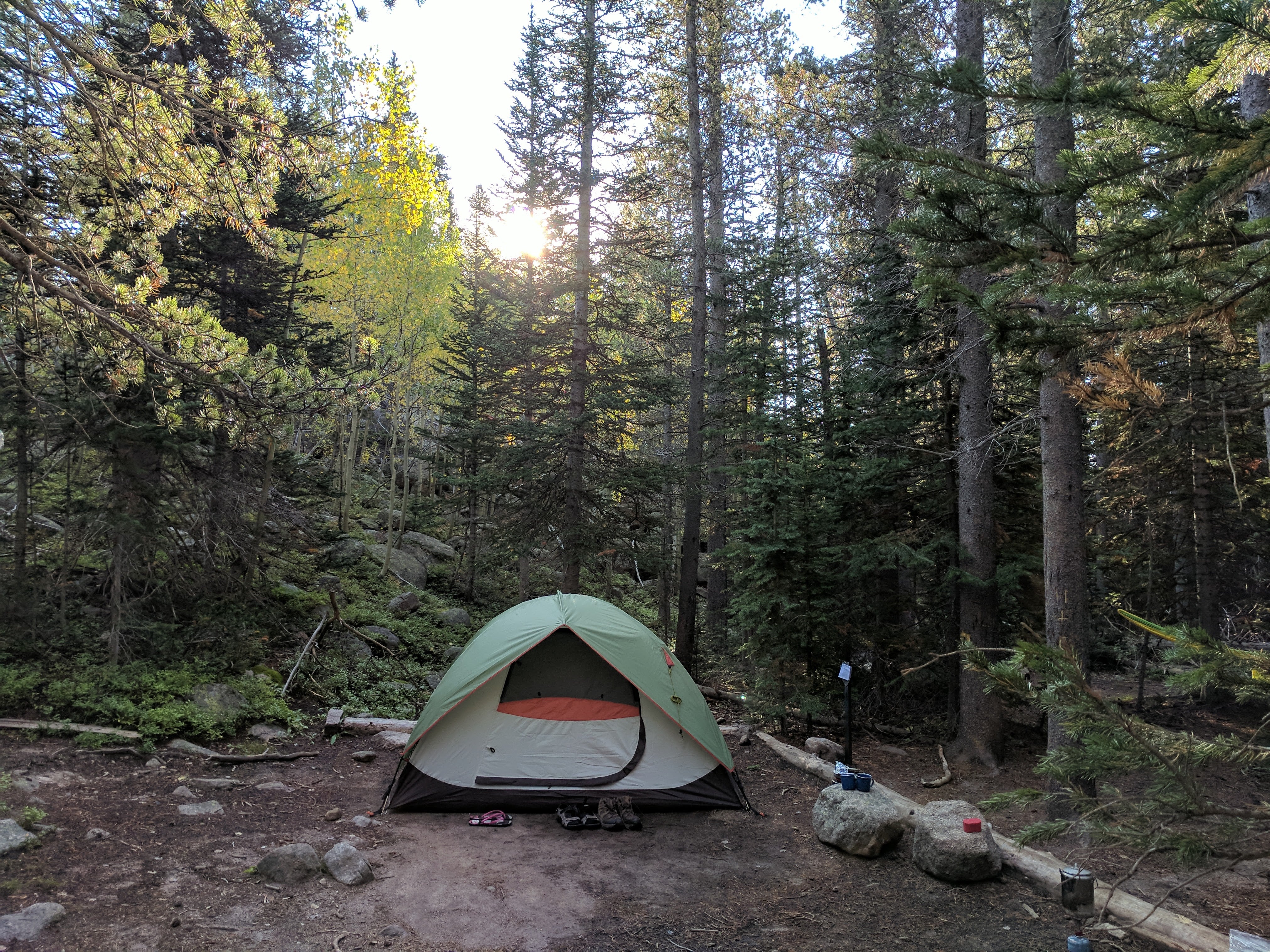 Camper submitted image from Beaver Mill Backcountry Campsite — Rocky Mountain National Park - 1