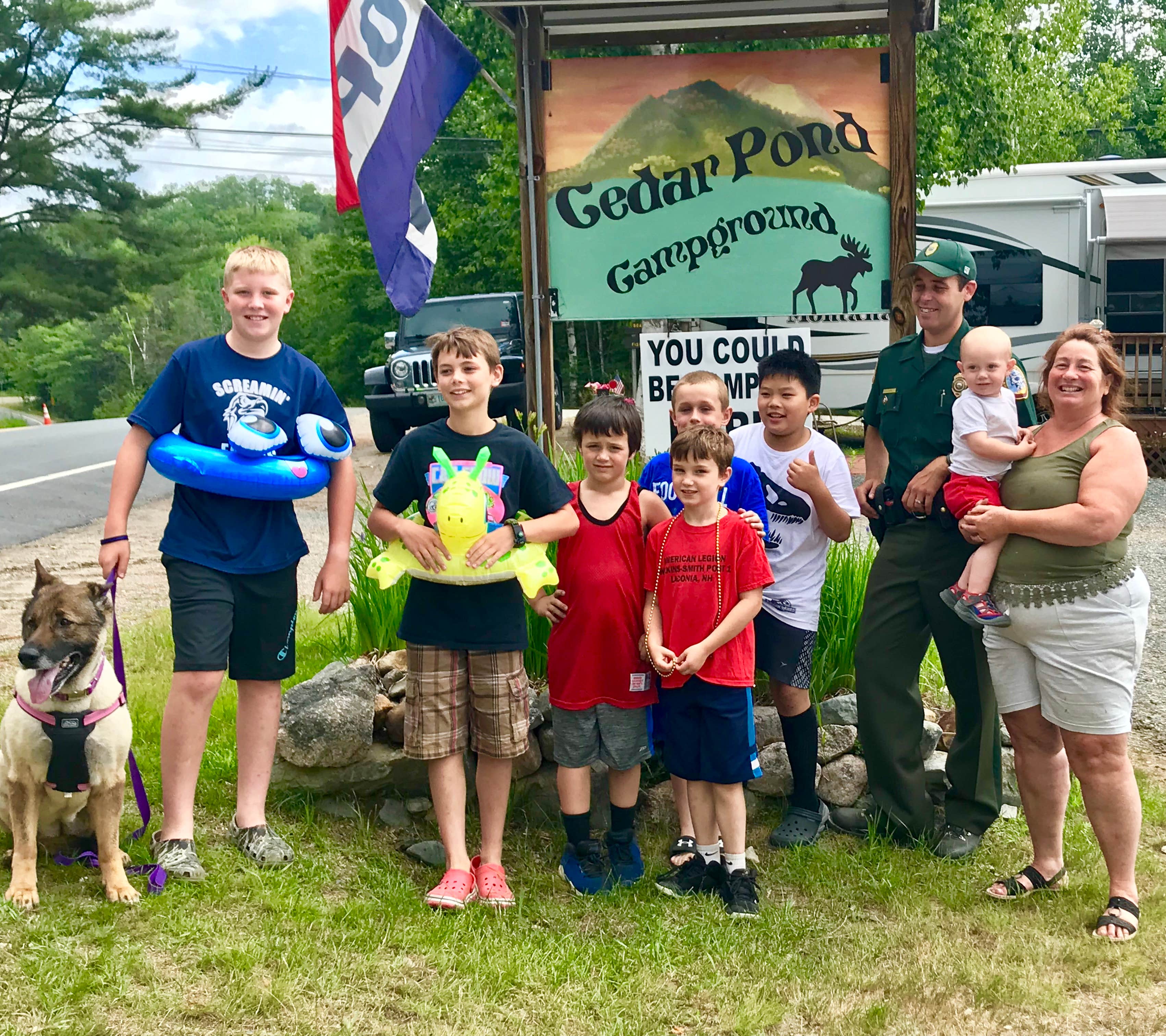 Ron D.'s photo of camping with pets at Cedar Pond Campground near Errol, NH