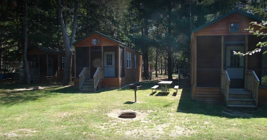 Laura H.'s photo of a cabin at Twin Mills Camping Resort near Battle Creek, MI
