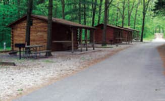 Laura H.'s photo of a cabin at Twin Mills Camping Resort near Wolflake, IN