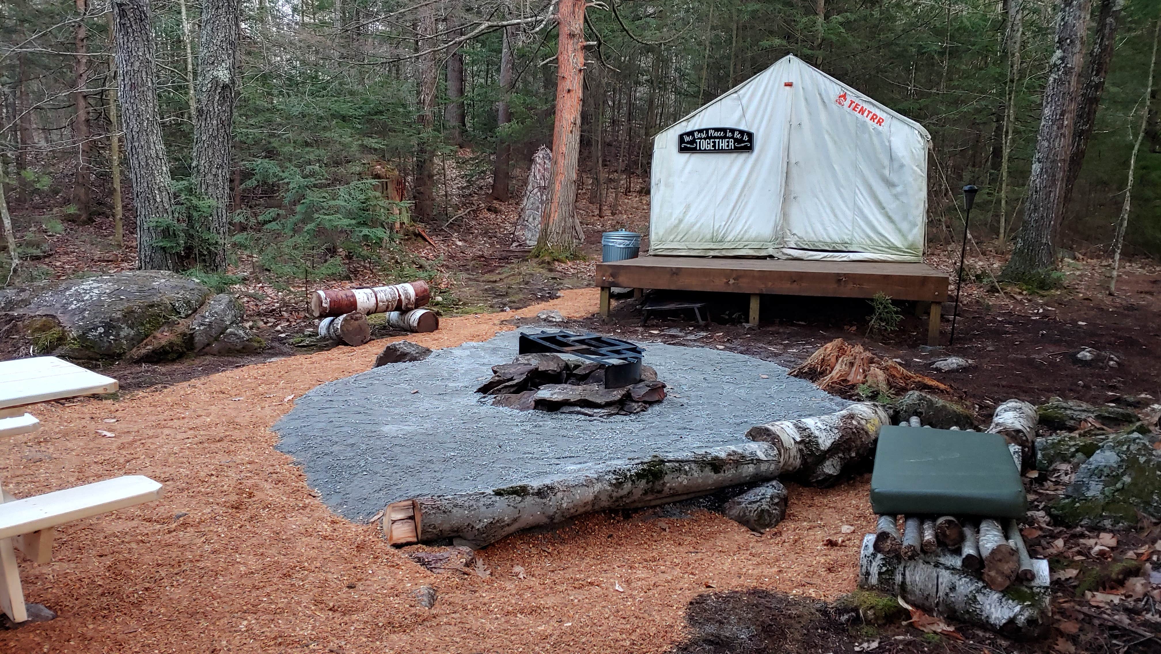 Camper-submitted photo at Lost Boys Hideout near Newmarket, NH