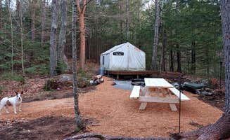Steve K.'s photo of tent camping at The Lost Boys Hideout Rock'n Summer near Gilsum, NH