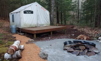 Steve K.'s photo of glamping accommodations at The Lost Boys Hideout Rock'n Summer near Milford, NH