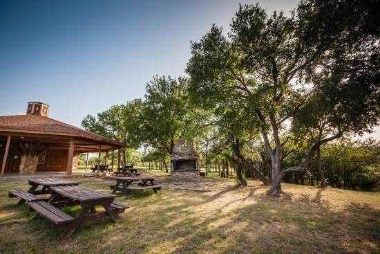 Laura H.'s photo of glamping accommodations at Thousand Trails Bay Landing near Bridgeport, TX