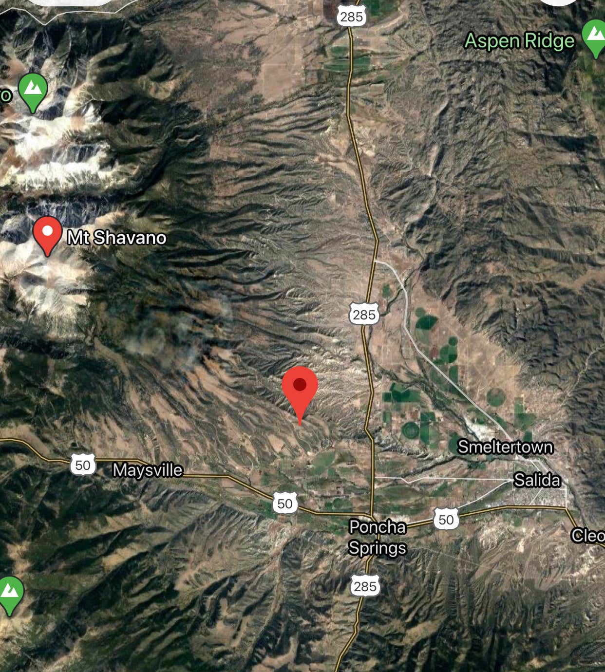 Laura H.'s photo of camping with pets at Mount Shavano Dispersed Camping near Salida, CO