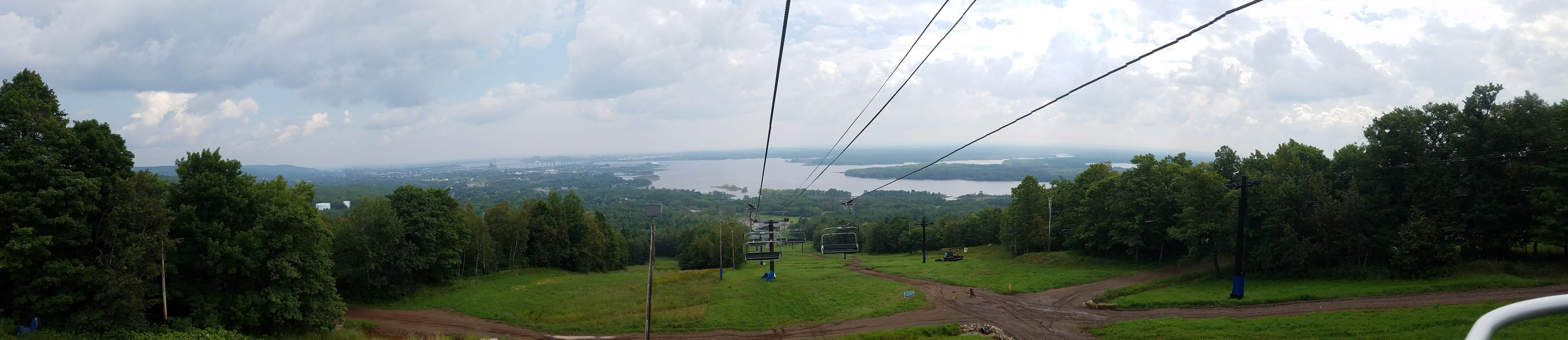 Rode the ski lift down to have lunch.  If you are into mountain biking there are some pretty cools trails to ride.