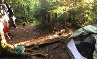Ethan A.'s photo of tent camping at Lake Colden near Bakers Mills, NY
