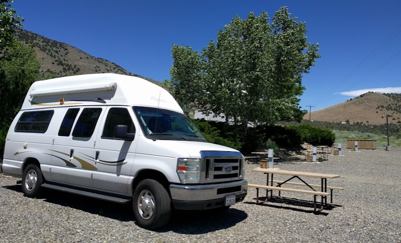 SmallRVLifestyle V.'s photo of rv camping at Topaz Lodge RV Park near Lake Tahoe Basin Management Unit