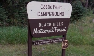 Camping near Deerfield Reservoir Complex: Castle Peak, Black Hills National Forest, South Dakota