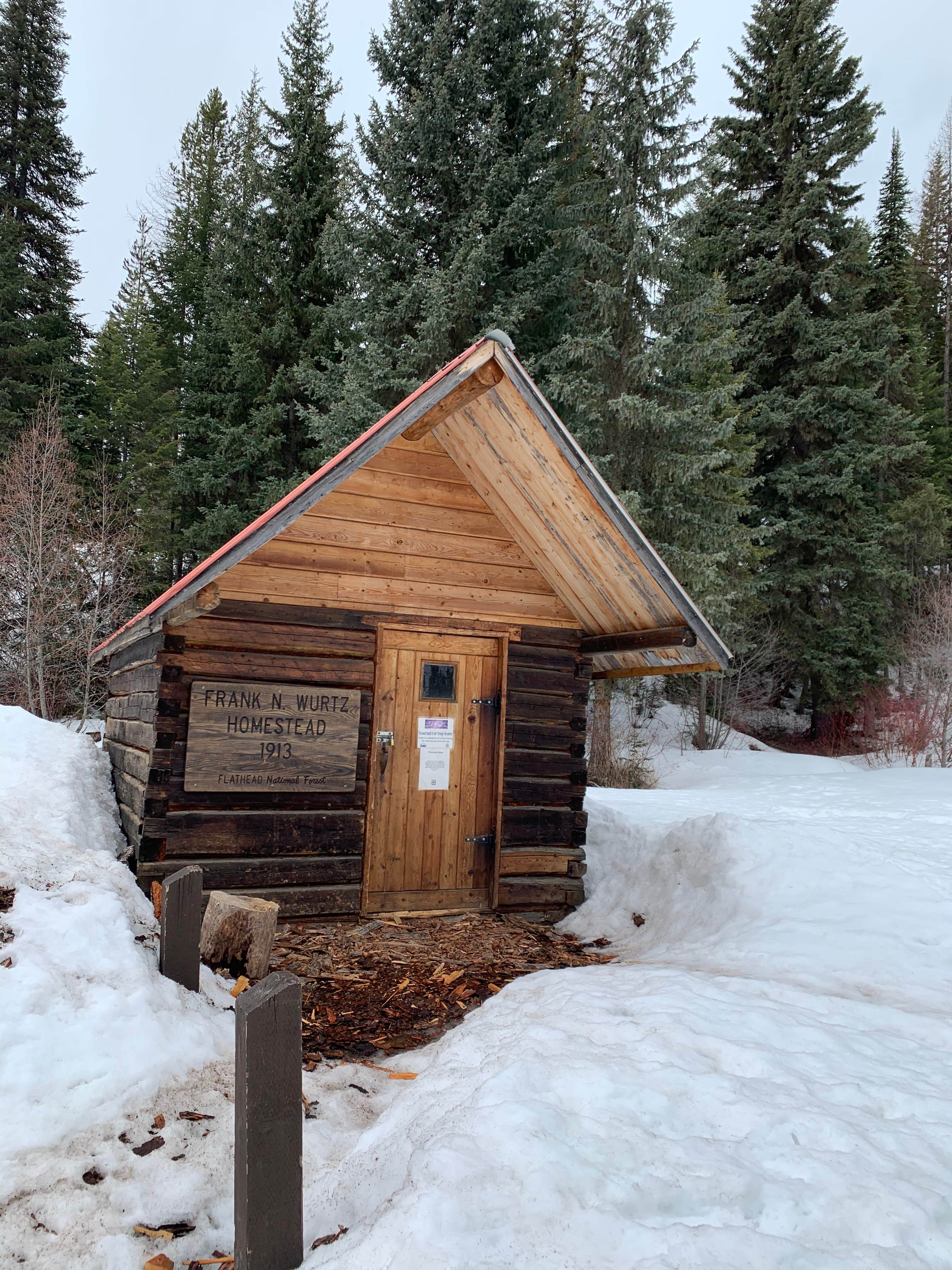 Brian N.'s photo of a cabin at Wurtz Cabin near Polebridge, MT