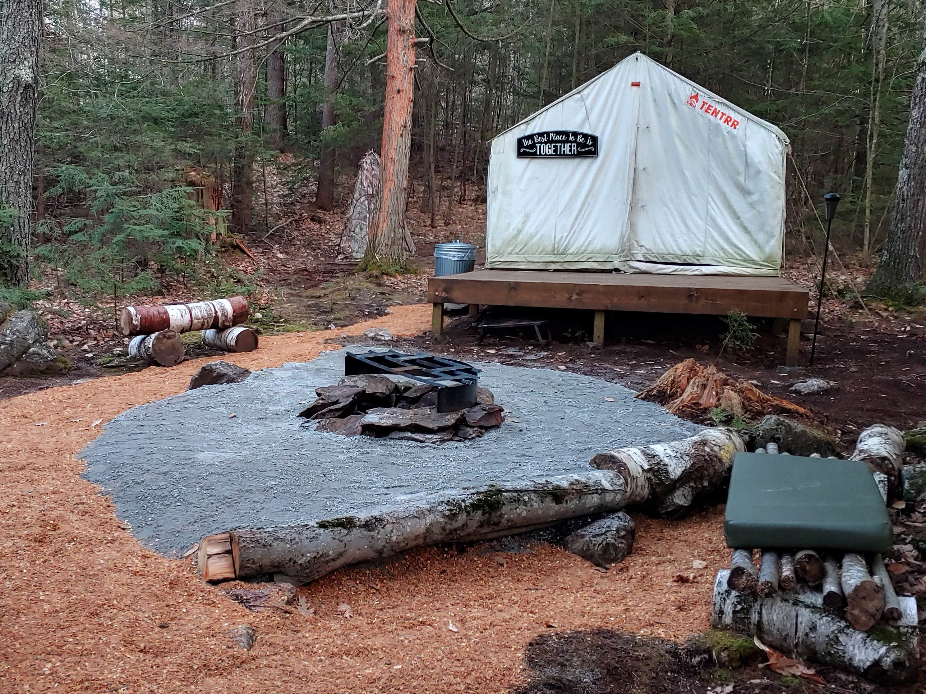 The Dyrt's photo of tent camping at The Lost Boys Hideout Rock'n Summer near Ashby, MA