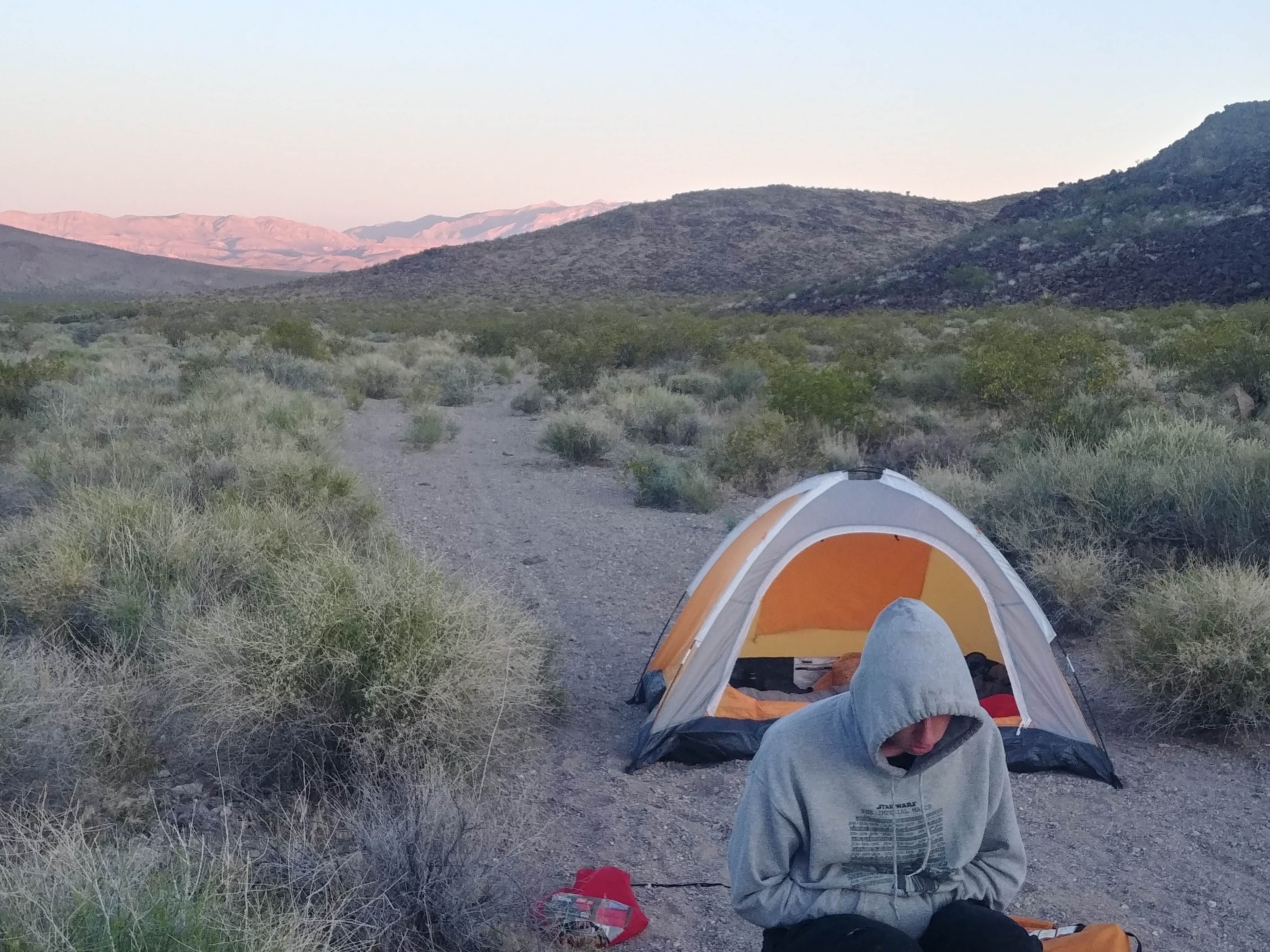 Eric F.'s photo of a dispersed camping area at Sloan Canyon - Dispersed Camping near Las Vegas, NV