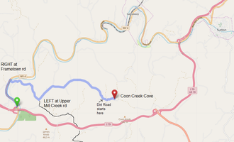 Camping near Flatwoods KOA: Coon Creek Cove, Mountain Hideaway, Sutton Lake, West Virginia