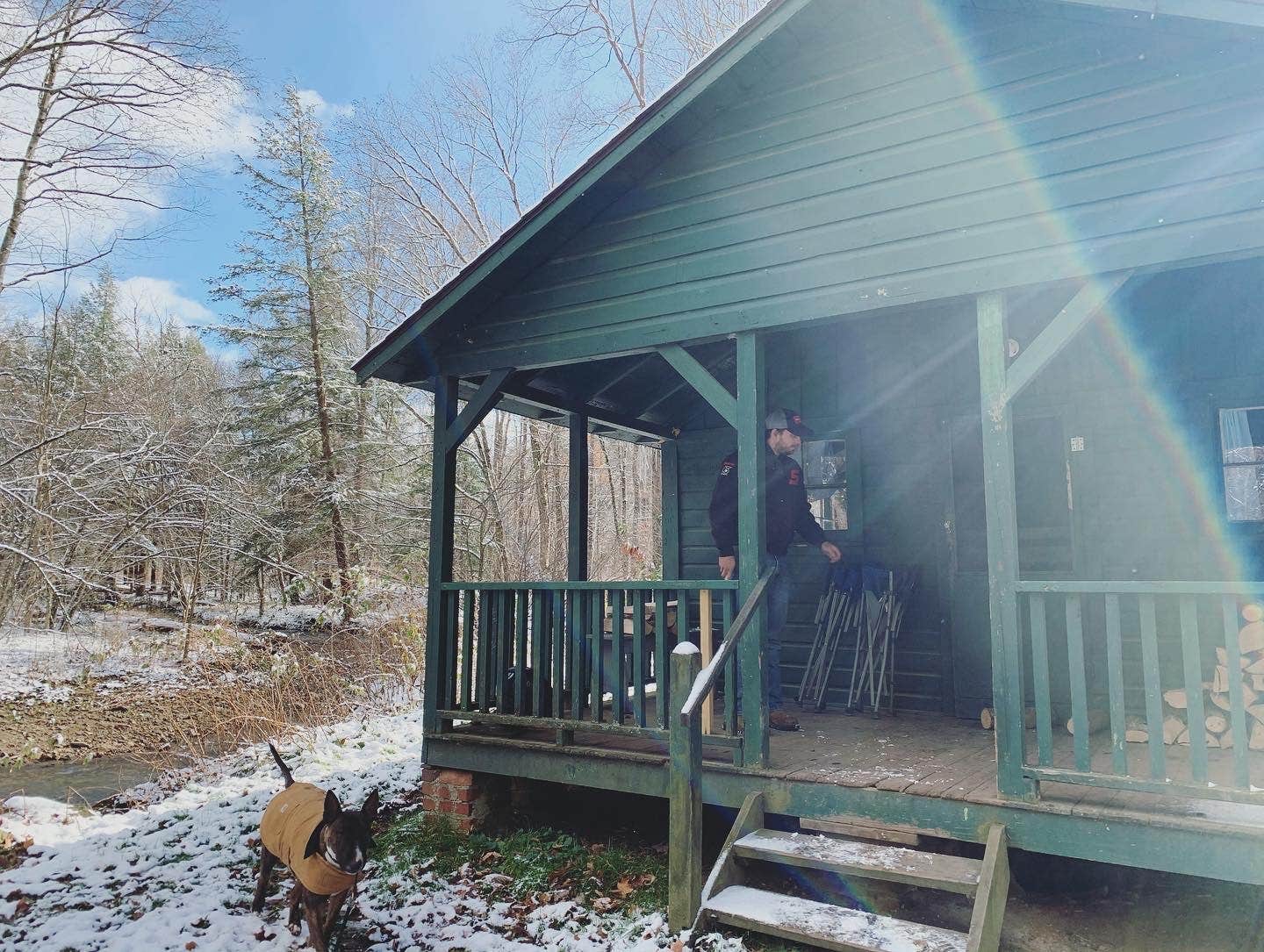 Alex K.'s photo of glamping accommodations at Quaker Area — Allegany State Park State Park near Gowanda, NY