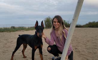 David K.'s photo of camping with pets at Kleinke Park Campground near Ephraim, WI