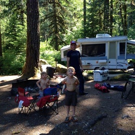 The campsite. 