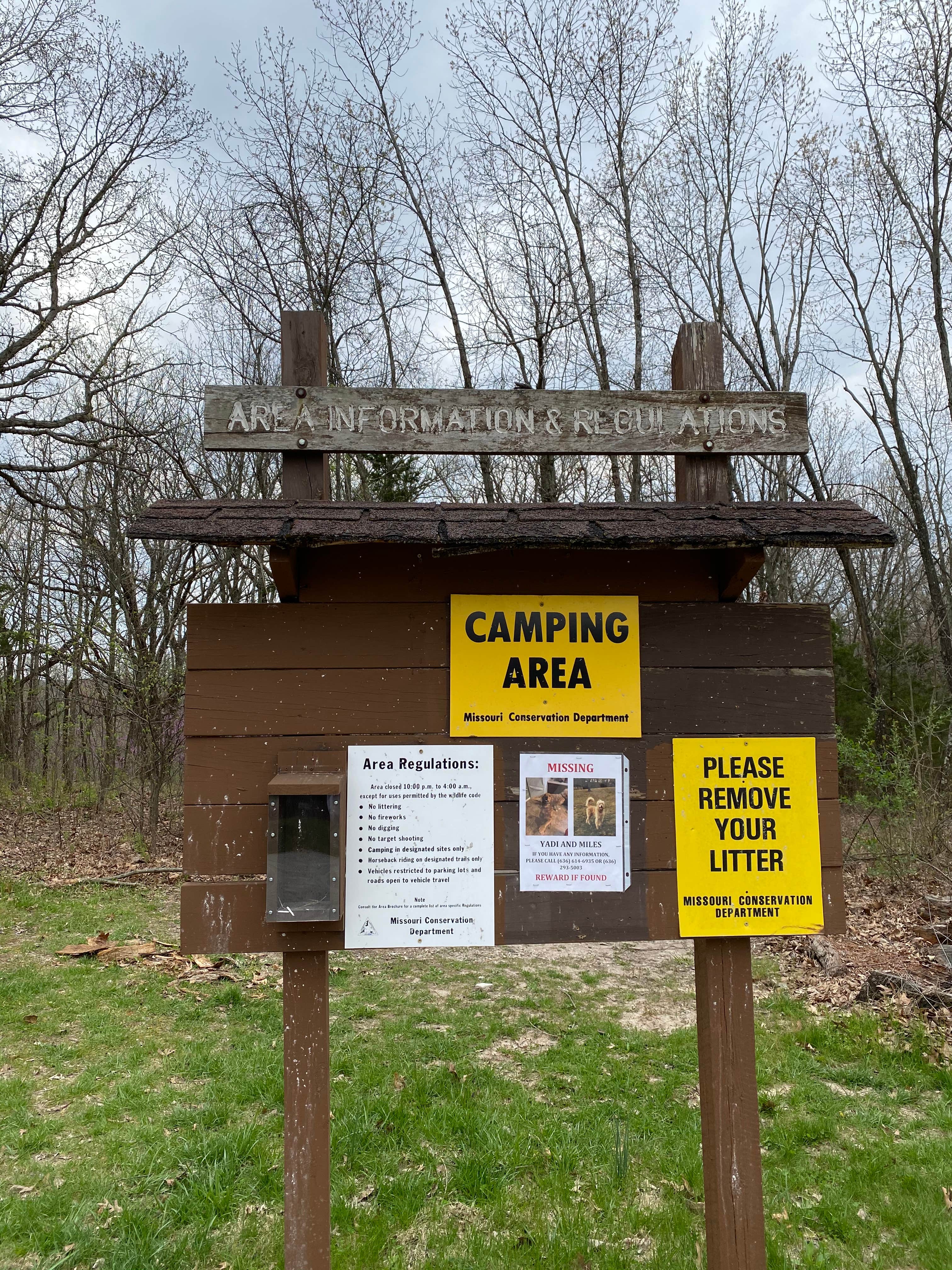 Camper-submitted photo at Little Lost Creek Conservation Area near St. Ann, MO