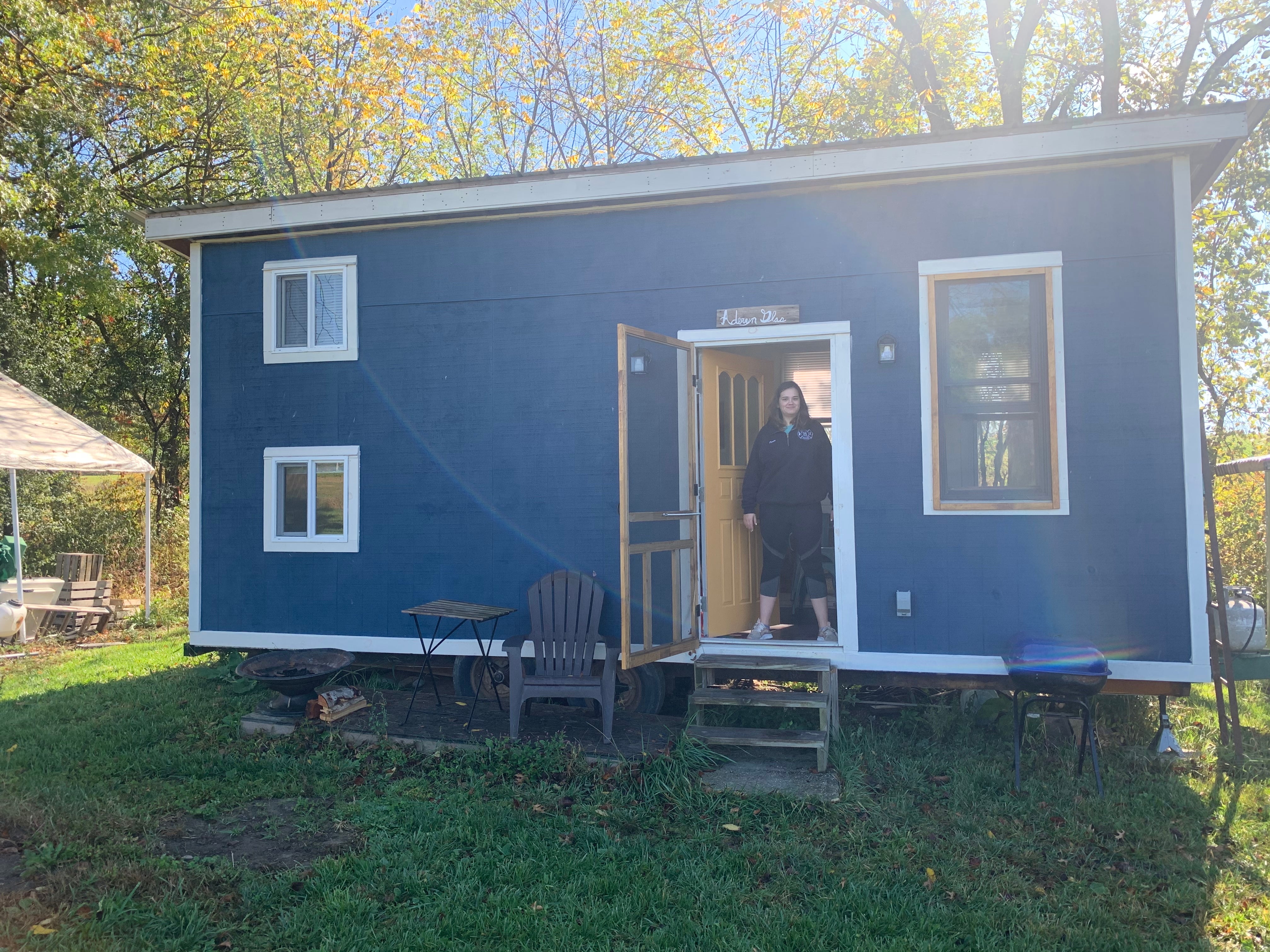 Camper submitted image from Peace and Carrots Farm Bluebird Tiny Home  - 1