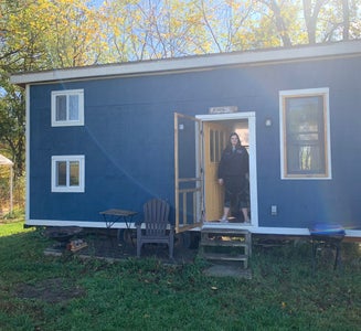Camper-submitted photo from Peace and Carrots Farm Bluebird Tiny Home 