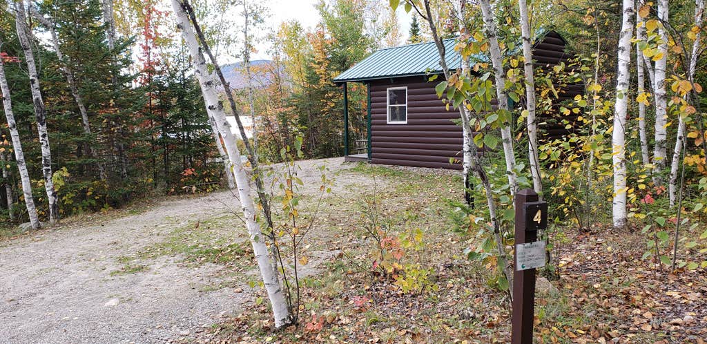 Jean C.'s photo of a cabin at Jericho Mountain State Park Campground near Pittsburg, NH