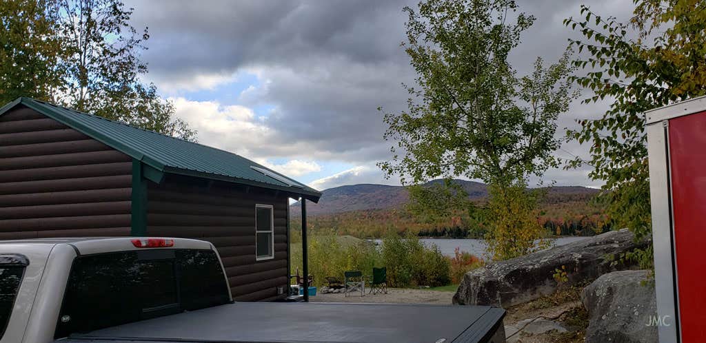 Jean C.'s photo of a cabin at Jericho Mountain State Park Campground near Groveton, NH