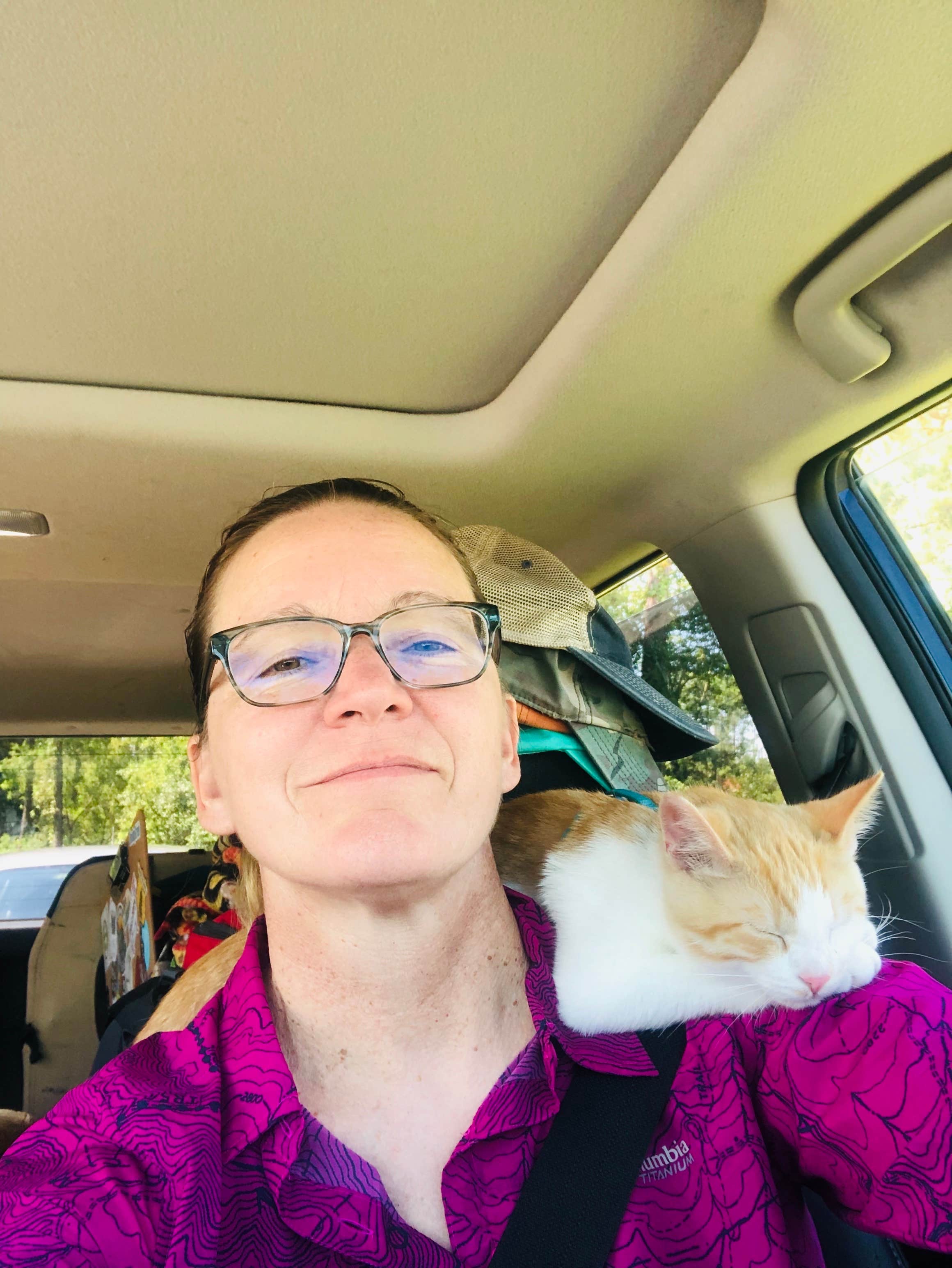 Shelly S.'s photo of camping with pets at Blue Heron Campground — Big South Fork National River and Recreation Area near Nancy, KY