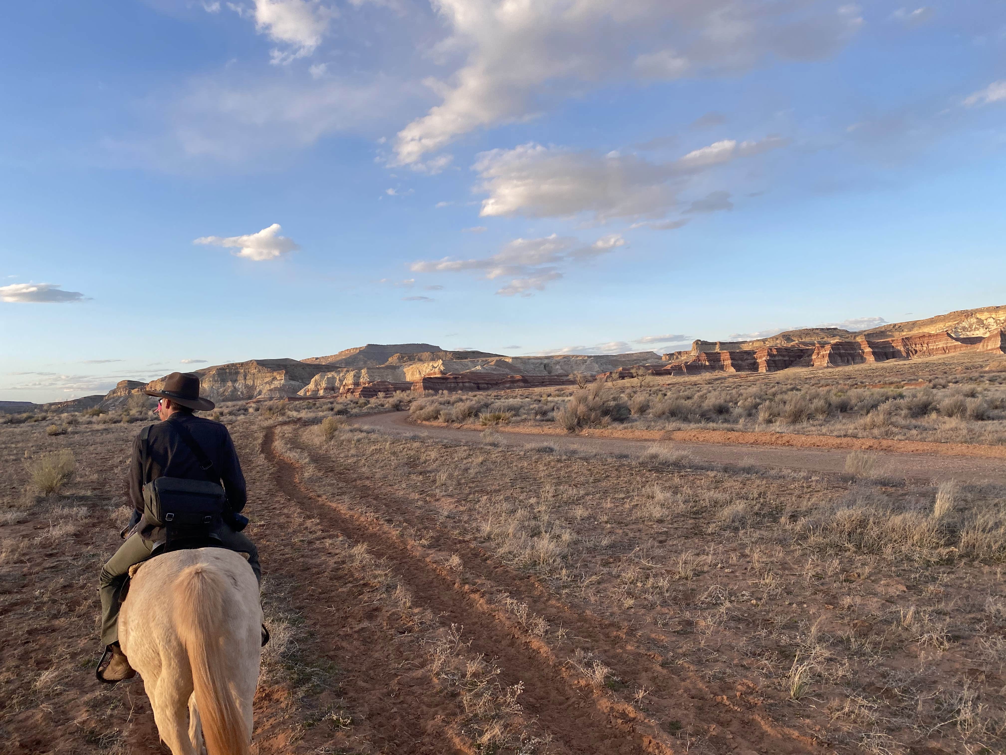 Kelsey G.'s photo of camping with a horse at Paria River Ranch near Jacob Lake, AZ