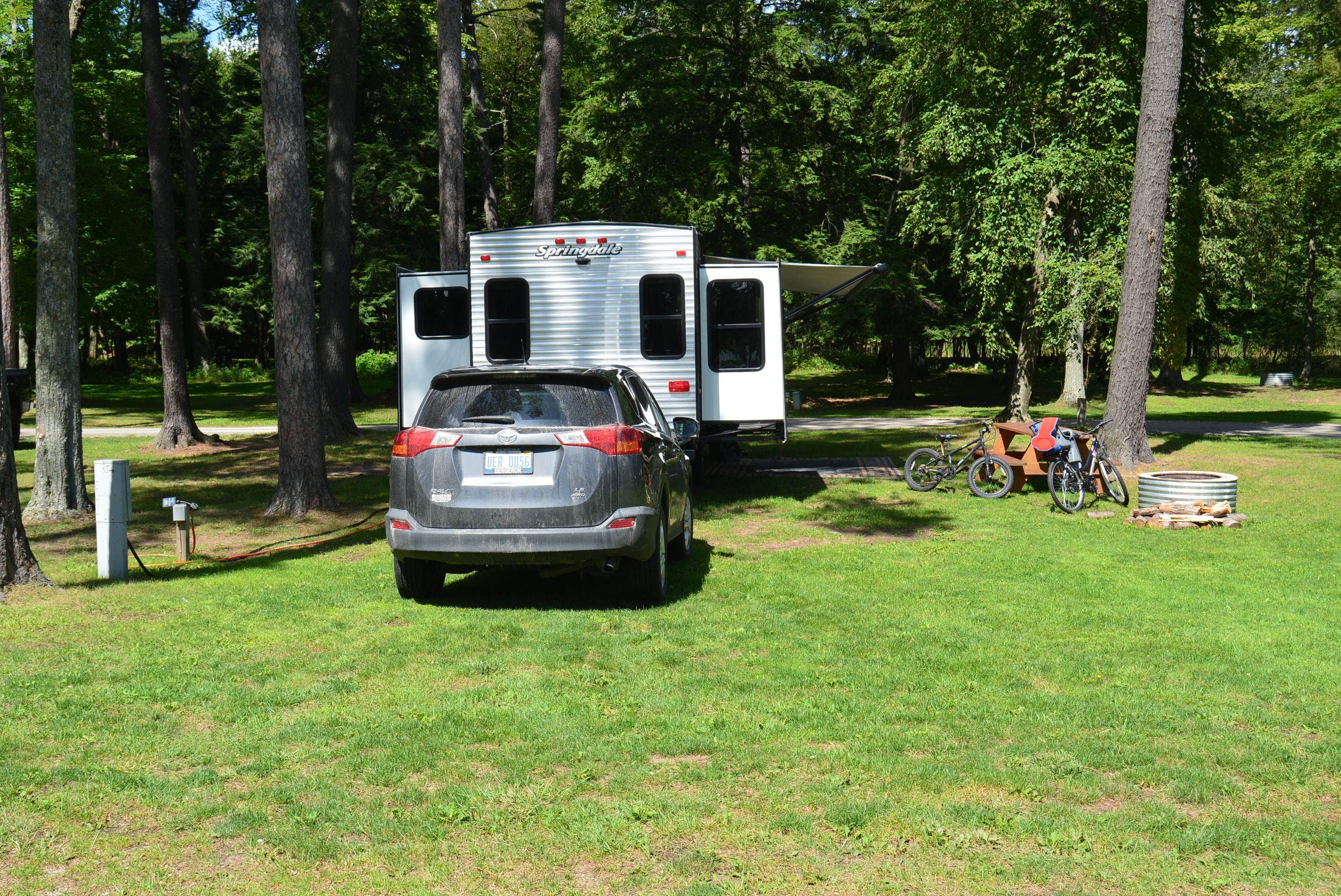 Nancy W.'s photo of rv camping at Pioneer Trail Park & Campground near Pembine, WI