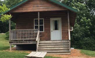 Annie C.'s photo of glamping accommodations at Sky High Camping Resort near Spring Green, WI