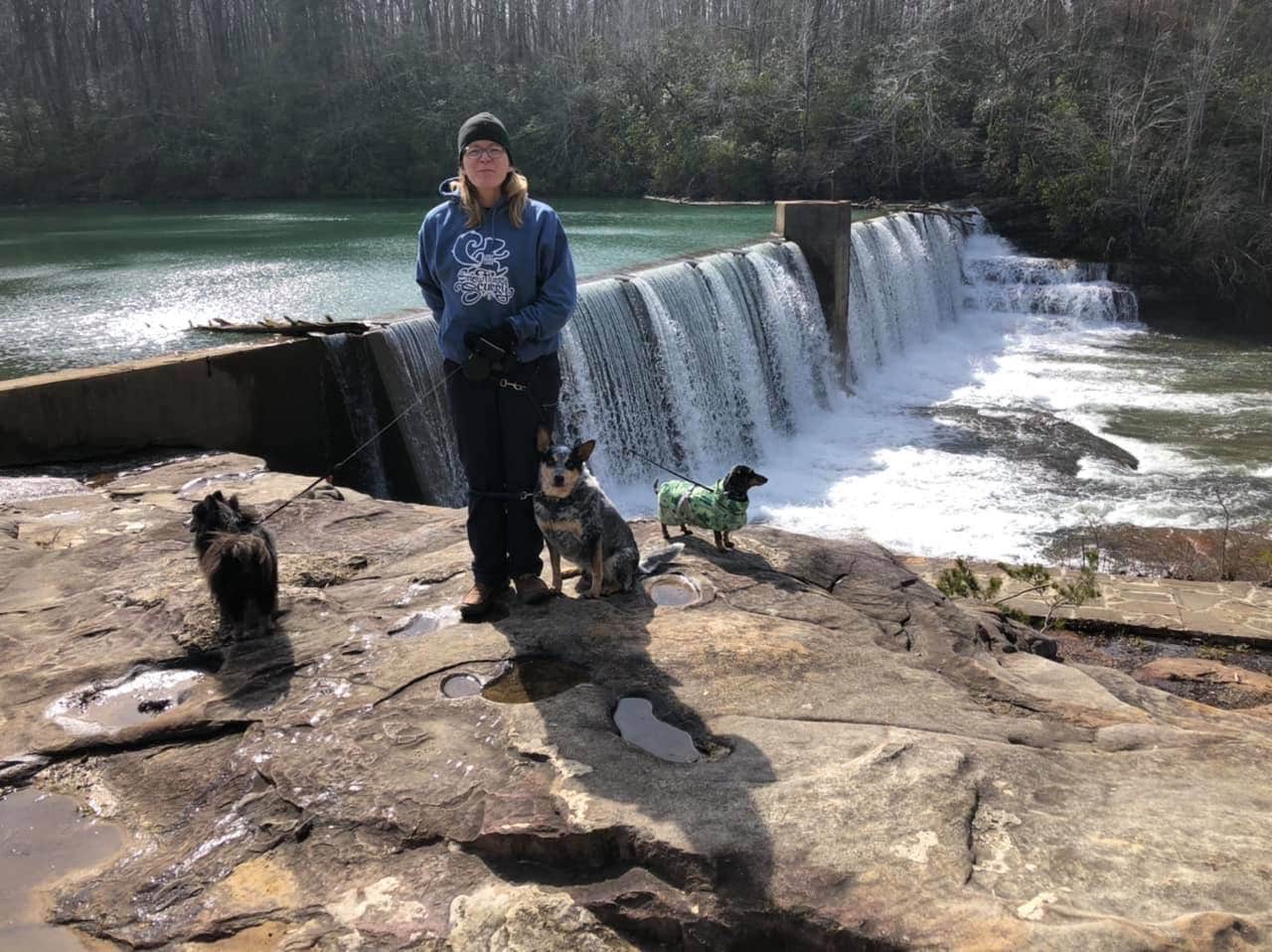 Shelly S.'s photo of camping with pets at DeSoto State Park Campground near Dutton, AL