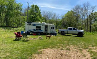 Linze K.'s photo of camping with pets at Hootentown Canoe Rental & Campground near Springfield, MO