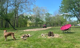 Linze K.'s photo of camping with pets at Hootentown Canoe Rental & Campground near Springfield, MO