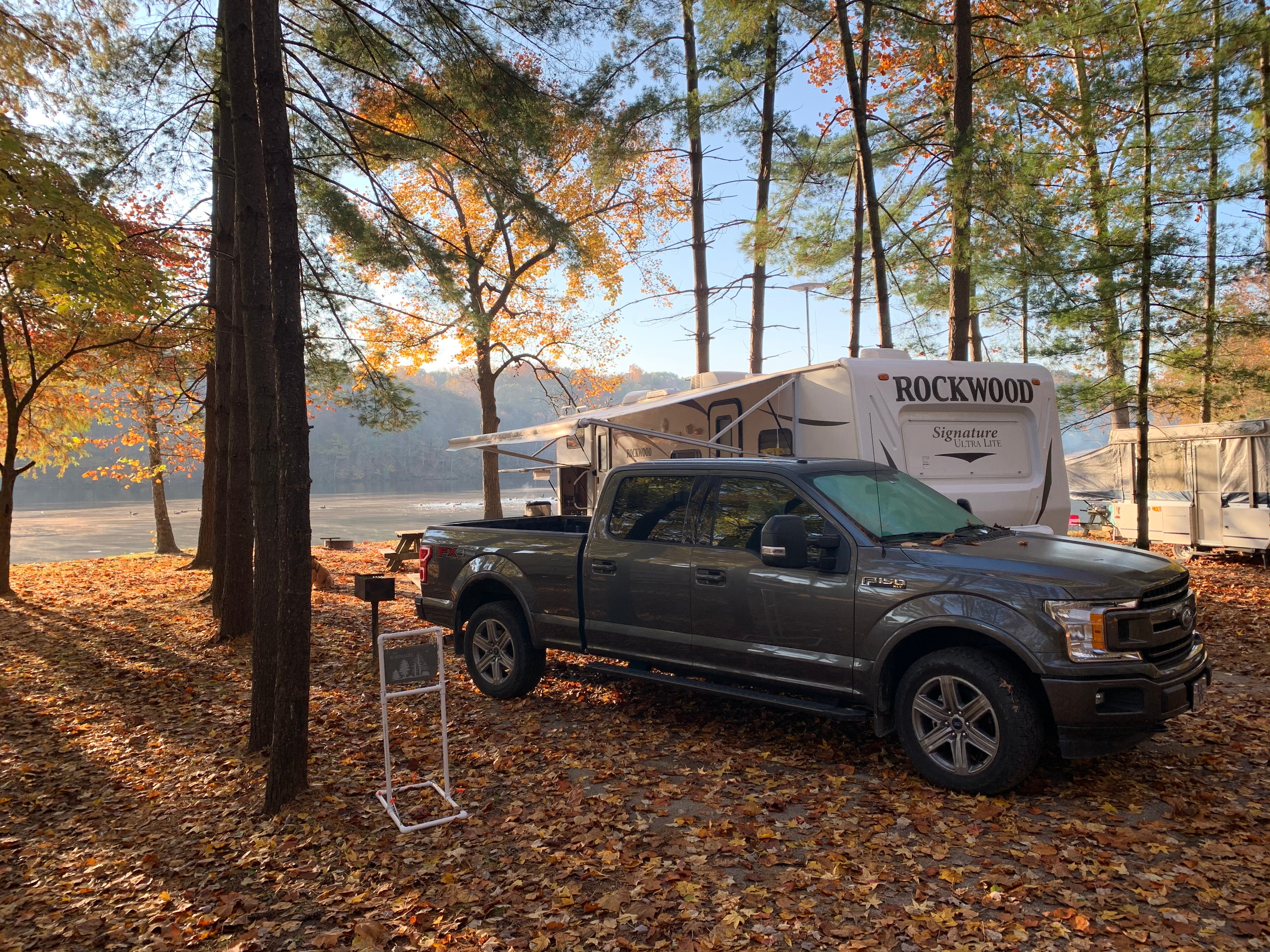 A beautiful fall day in November 2019 on campsite #28!