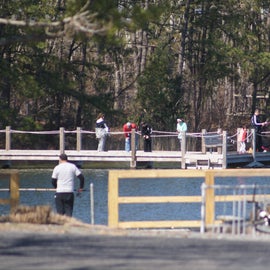 People fishing in april