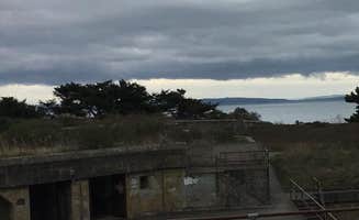 Colleen T.'s photo of a cabin at Beach Campground — Fort Worden Historical State Park near Mill Creek, WA