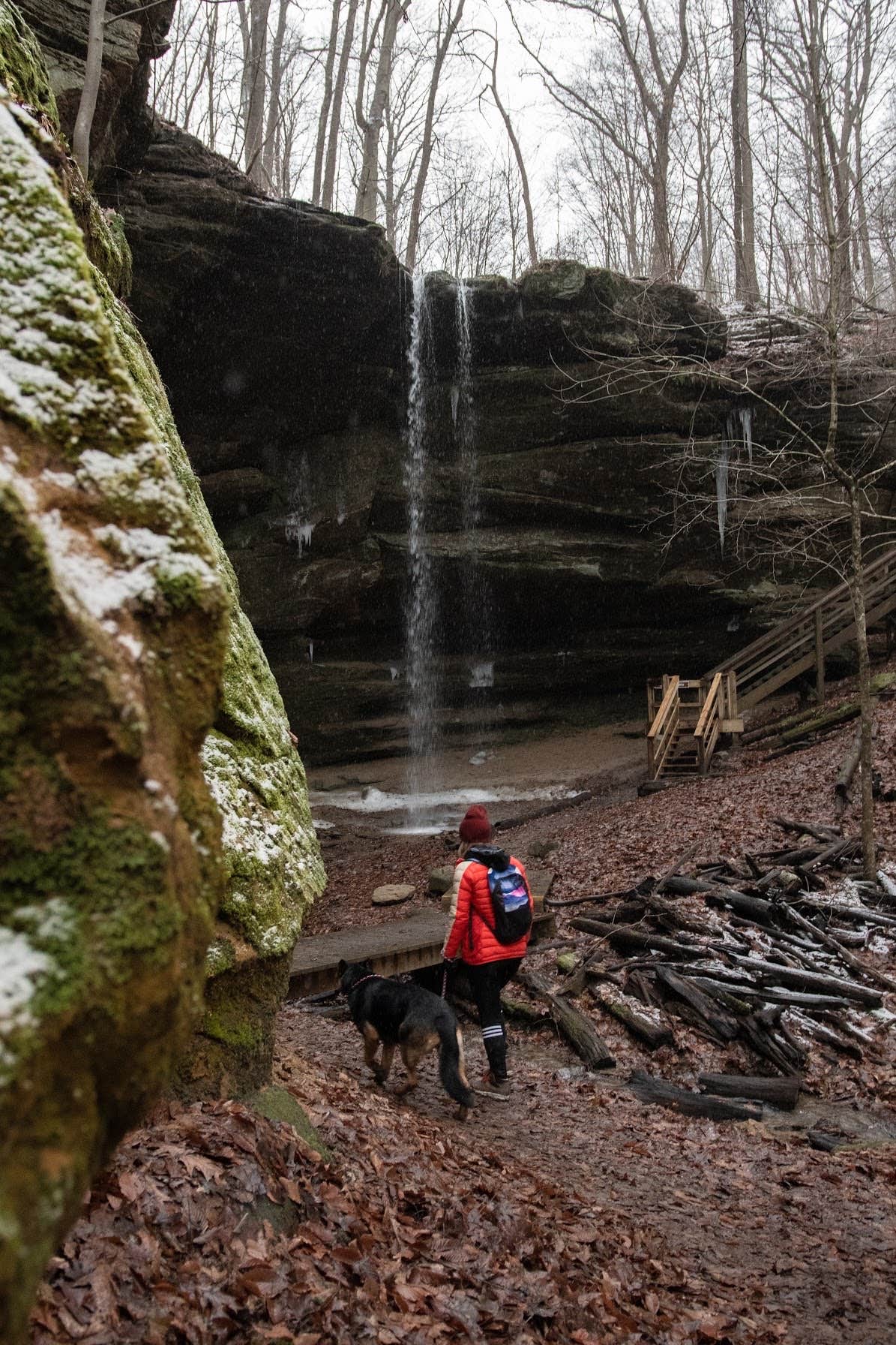 Kayla S.'s photo of camping with pets at Mohican Reservation Campground & Canoeing near Dillon Lake