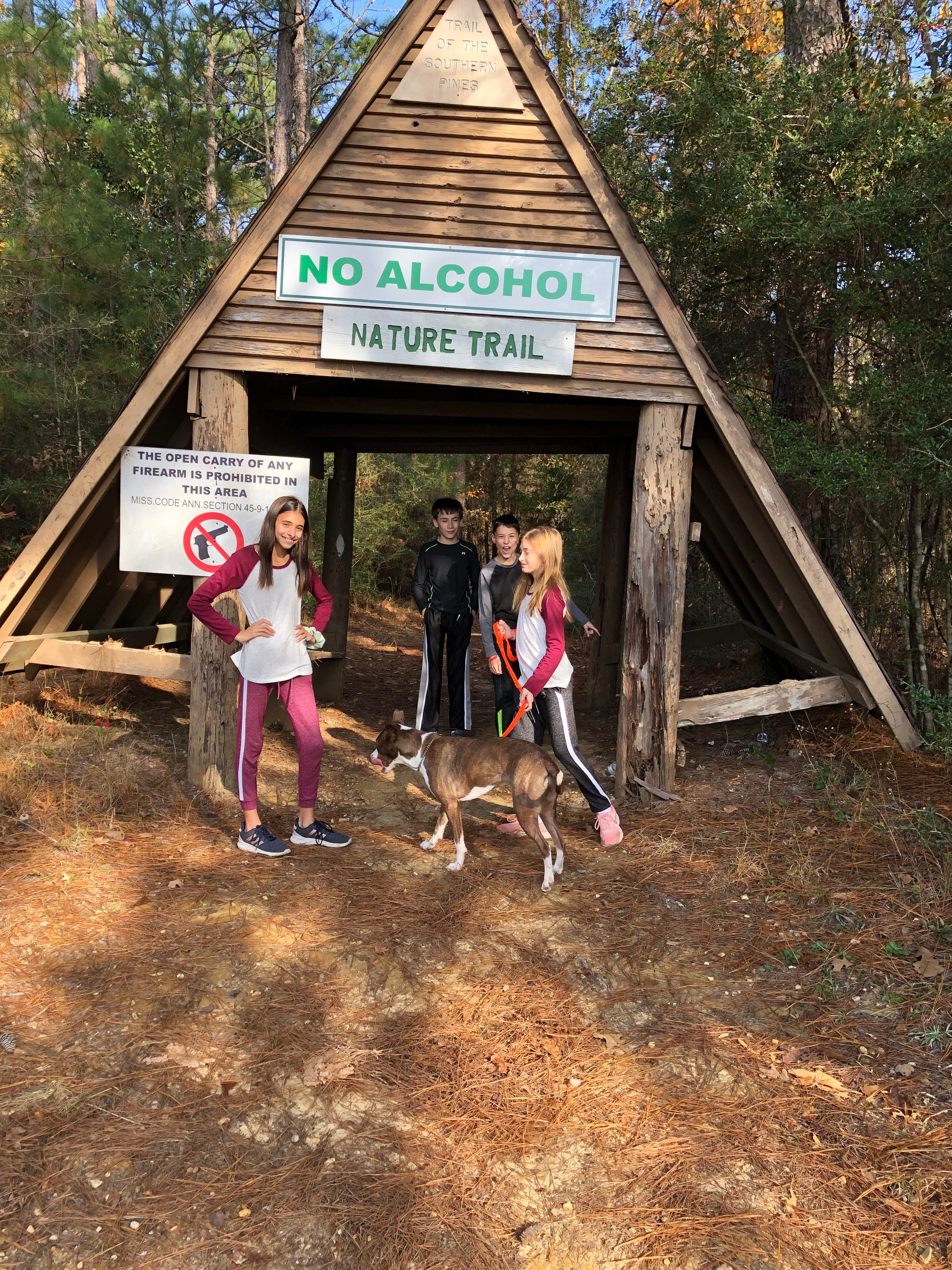Nicole R.'s photo of camping with pets at Paul B. Johnson State Park Campground near Purvis, MS