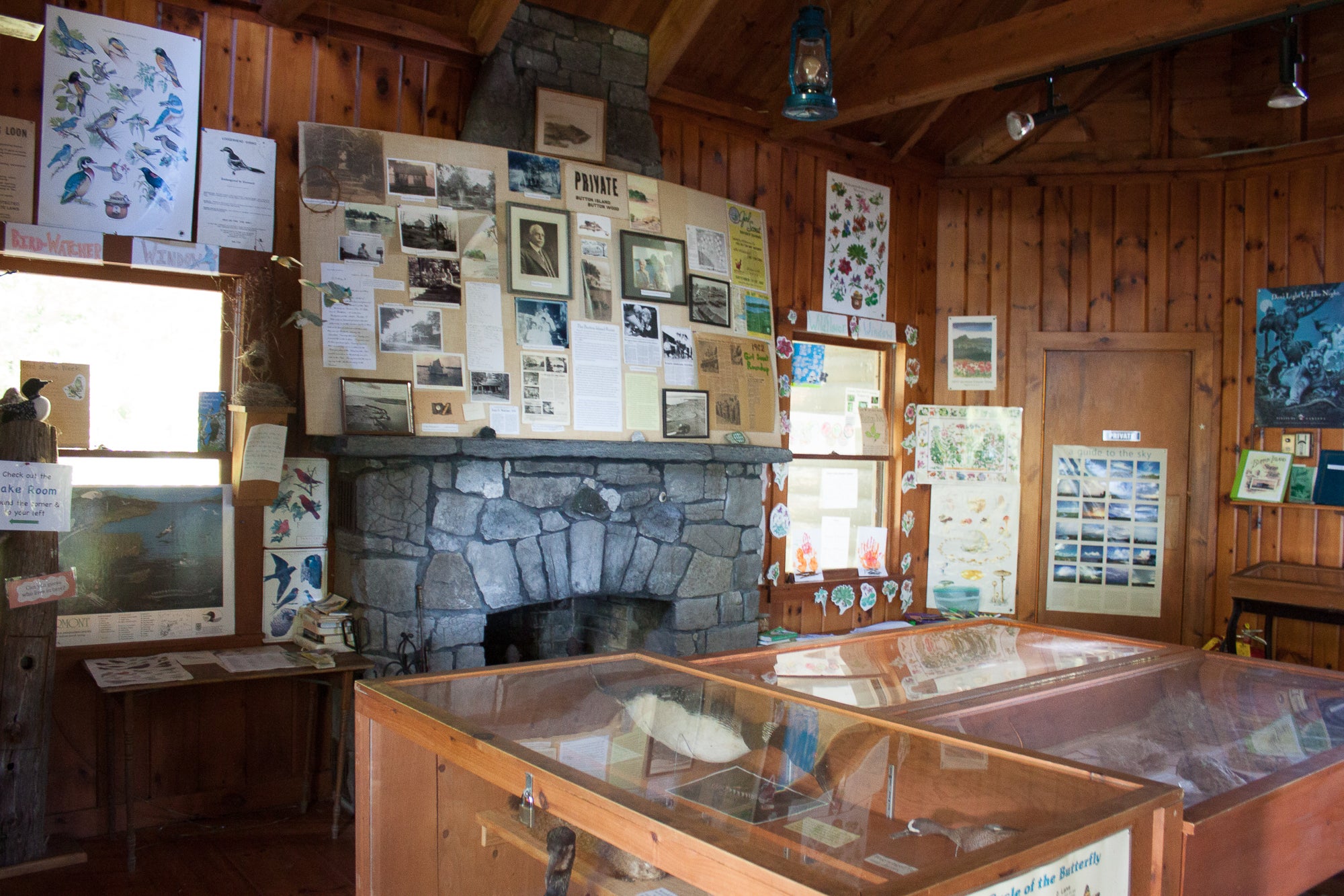 The nature center at Button Bay State Park